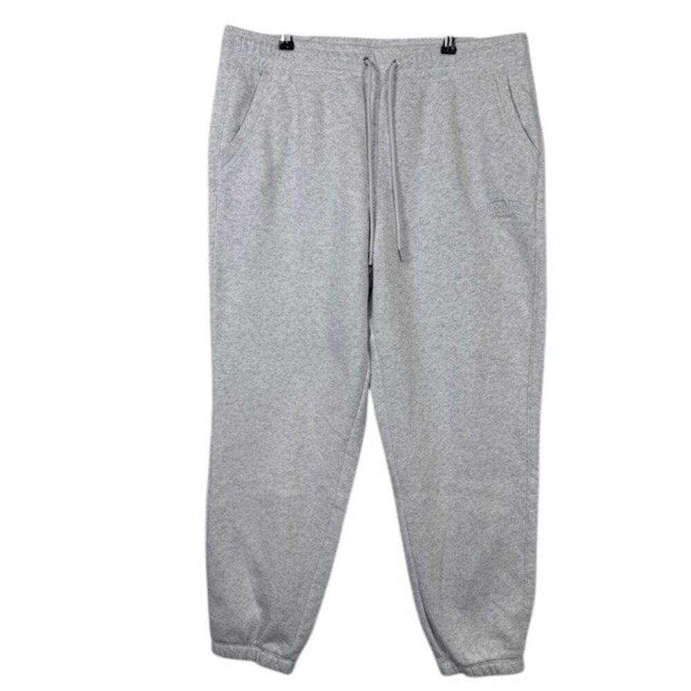 DKNY Sport Women's Soft Sweatpants Joggers Heathered Gray Drawstring Size Large